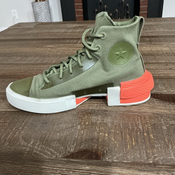 Converse All Star Disrupt CX high top sneaker in Field Surplus/White/Mango Sz 6 - Picture 6 of 9